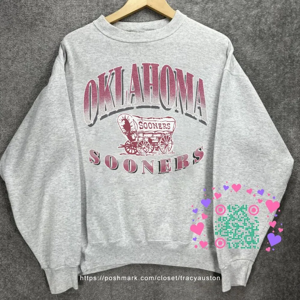 Vintage University of Oklahoma Sooners Sweatshirt, Oklahoma Sooners Shirt tee
